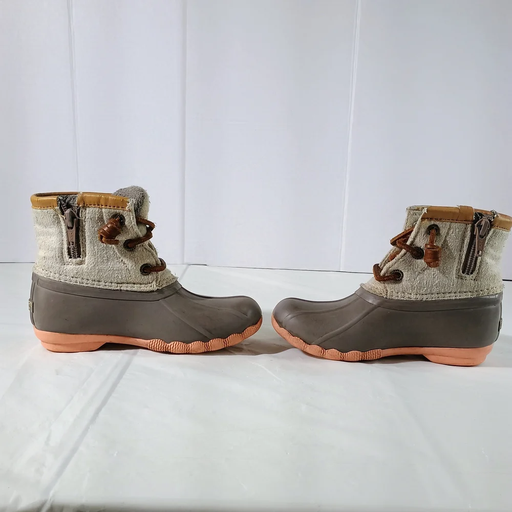Sperry Kids Brown and Tan Duck Boots